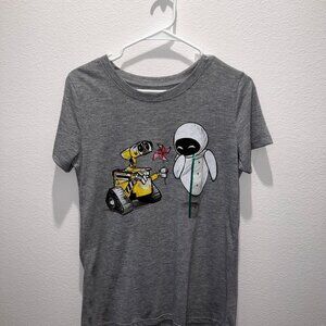 Disney Pixar Women’s Wall-E and EVE T-Shirt